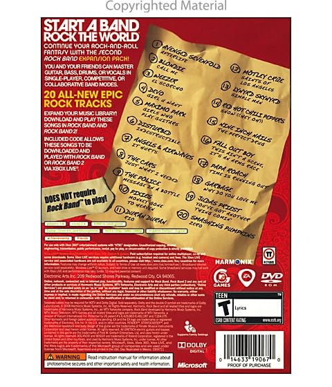 Electronic Arts Rock Band Track Pack Vol 2 for Xbox 360 - Model 19067