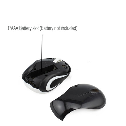 elec Space Wireless Mini Mouse for Kids 3-7 Years - Portable Cordless Design, Black