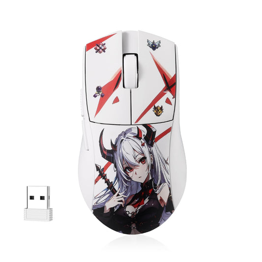 Redragon M916AK PRO Anime Gaming Mouse - 42G Ultra-Light, 26K DPI, Ergonomic Grip, Programmable Buttons, WT-SE Color