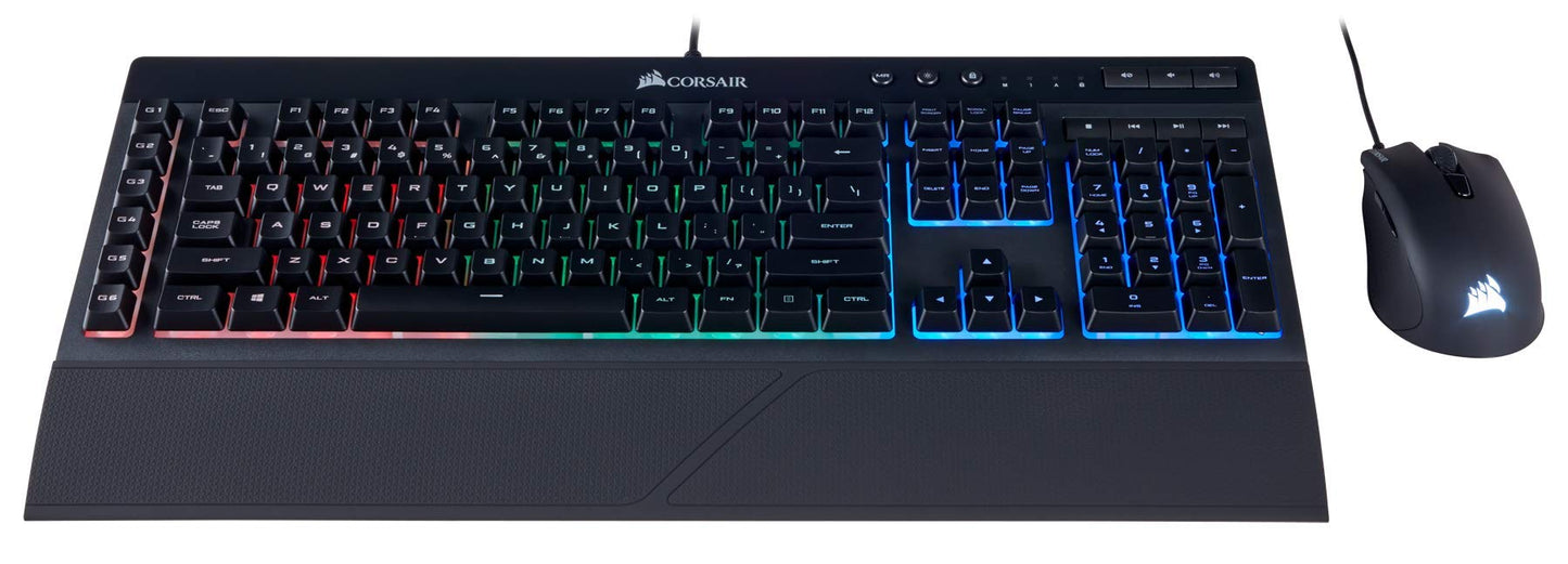 Corsair K55 RGB Gaming Keyboard and Harpoon Mouse Combo, Black, Model CH-9206115-NA
