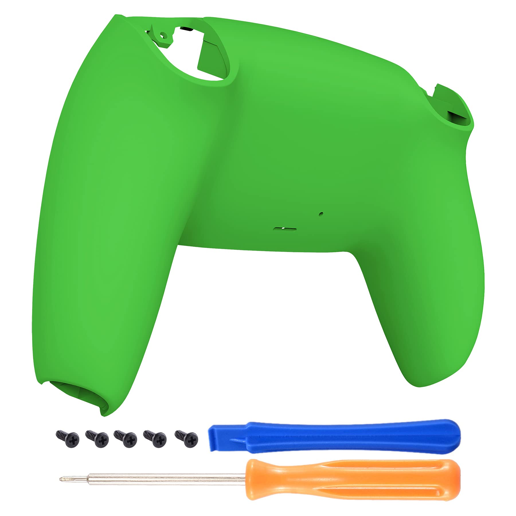 eXtremeRate PS5 Controller Green Soft Touch Grip Replacement Back Plate - Model DPFP3006