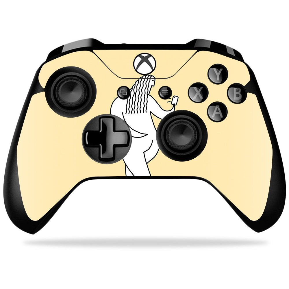 MIGHTY SKINS Xbox One X Controller Skin - Chubby Selfie, Durable Vinyl Decal Wrap, Easy Apply/Remove, Made in USA