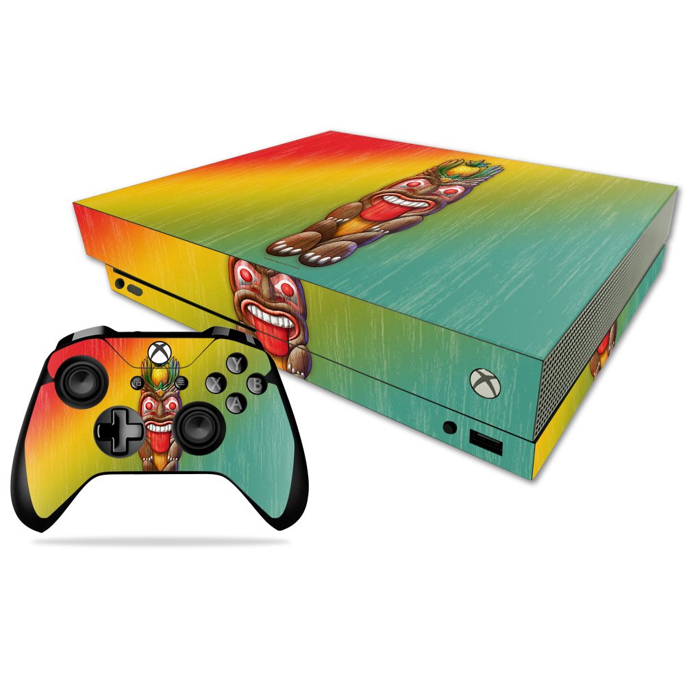 MIGHTY SKINS Xbox One X Skin - Tiki Man Vinyl Decal Wrap, Durable & Protective, Easy to Apply, Model MIXBONXCMB-Tiki Man