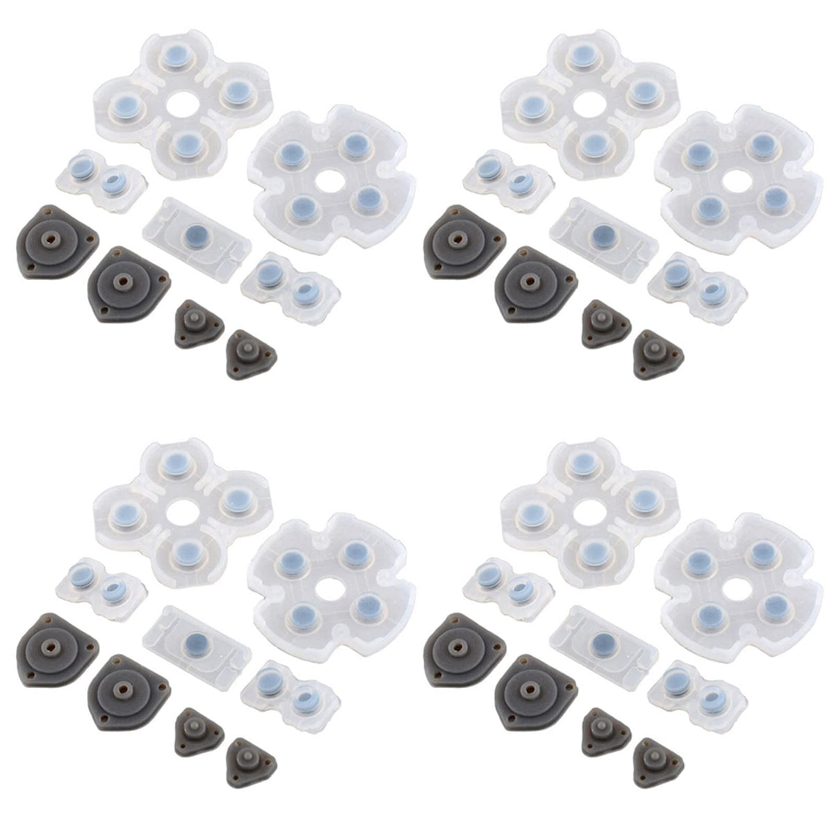 Onyehn 4 Set Silicone Conductive Rubber Pad Keypads for Sony PlayStation 4 PS4 Controller for Dualshock 4 Buttons Repair Replacement Part