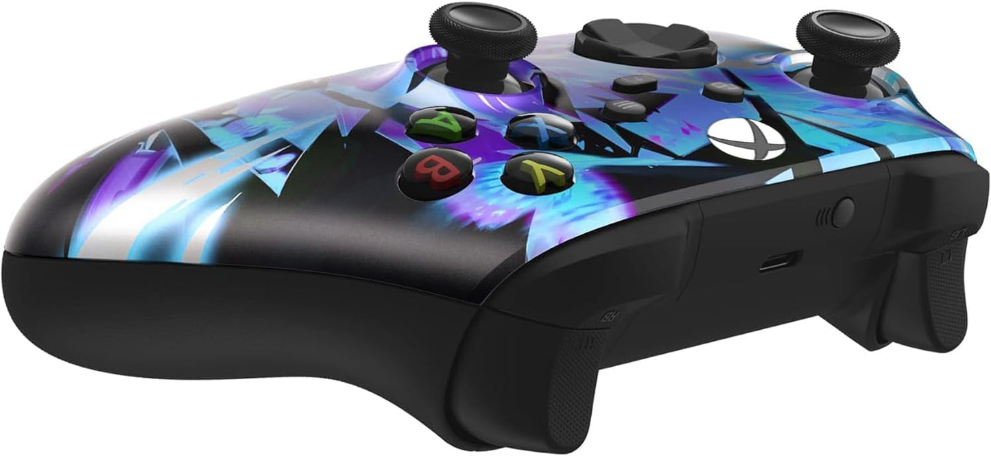 Custom Controllerzz Wireless Controller for Xbox Series X/S & One - Soft Touch Feel, X/S Graffiti Design