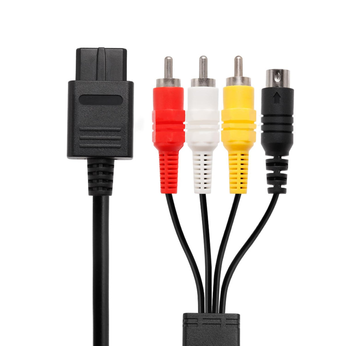 Y.D.F N64 RCA Compsite + S Video Cable (2 in 1  N64 AV Cable Only for N64/ NGC/SNES/SFC Multi fine Soft (5.9 Feet)