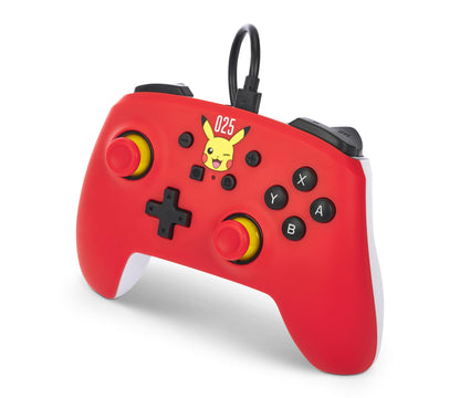 PowerA Nintendo Switch Wired Controller - Laughing Pikachu, 10ft USB Cable, Officially Licensed, Model NSGP0200-01