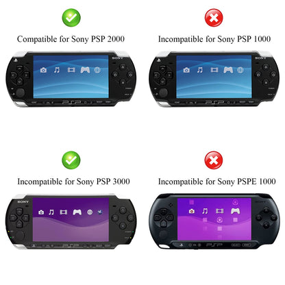 OSTENT Clear Crystal Hard Cover Case for Sony PSP 2000/3000 - Travel Protector Shell