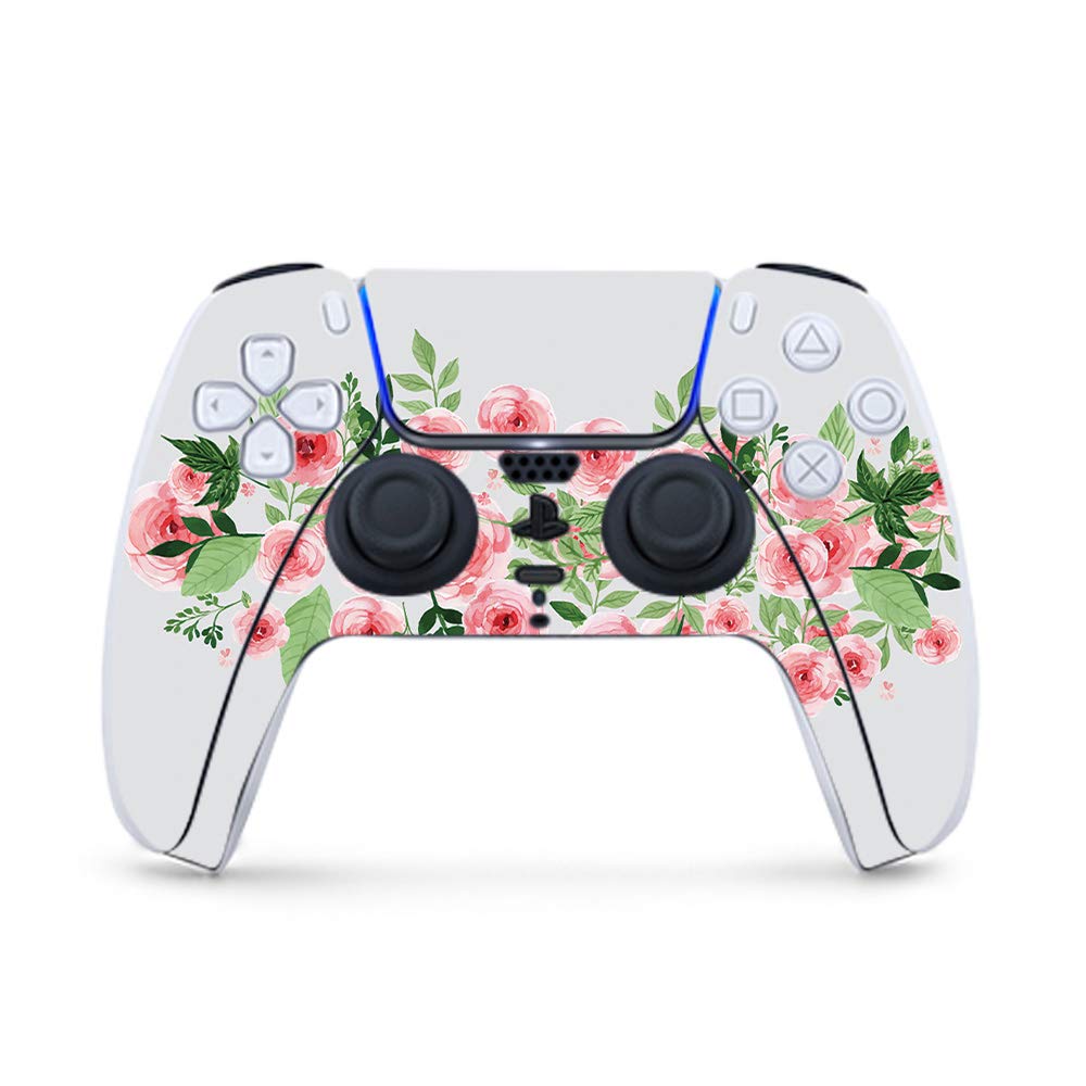 MightySkins Gaming Skin for PS5 / Playstation 5 Controller - Bouquet | Protective Viny wrap | Easy to Apply and Change Style | Made in The USA