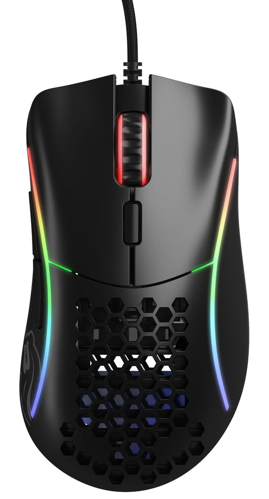 Glorious PC Gaming Race Model D Minus Honeycomb Gaming Mouse - Superlight RGB, 62g, Matte Black Wired