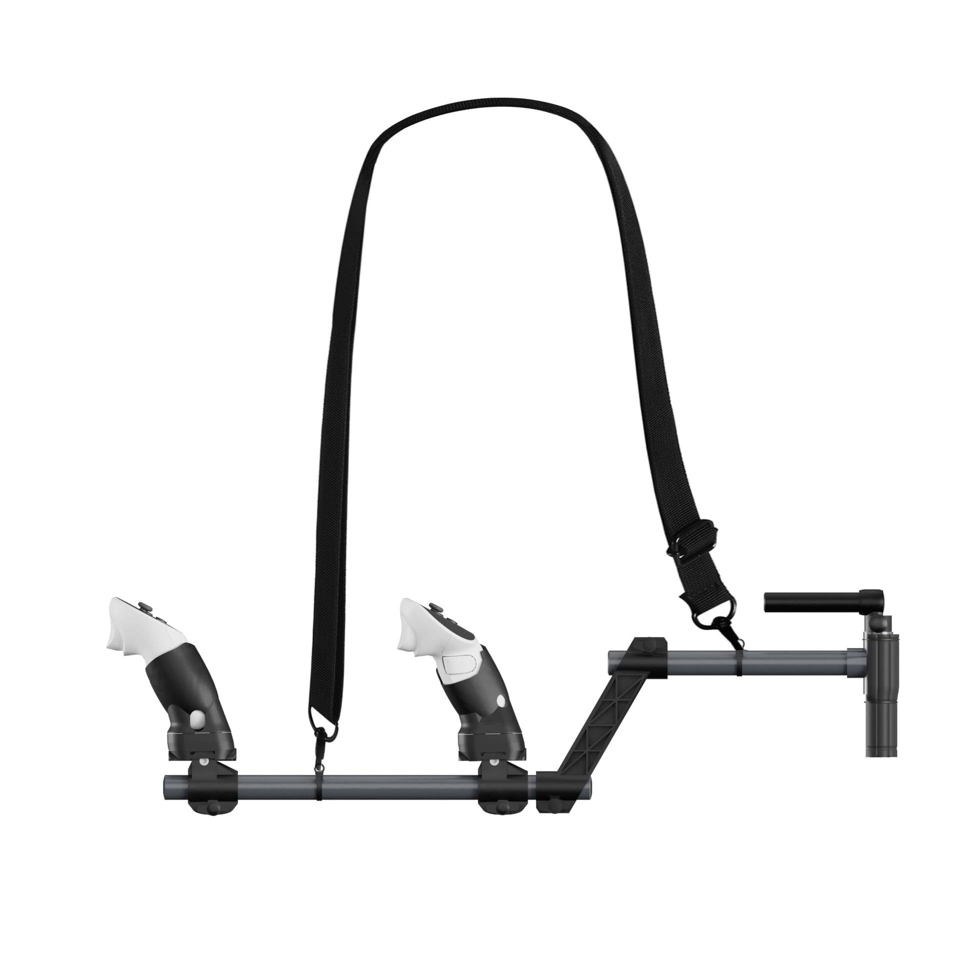 Gun Stock for Meta Quest 3  Compatible with VR Meta Quest 3s Controller Grips for Enhance Stability and Control Magnetic Stock Rifle Adapter (Black)