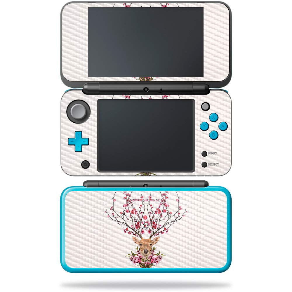 MightySkins Carbon Fiber Skin for Nintendo New 2DS XL - Forest Triangle | Protective  Durable Textured Carbon Fiber Finish | Easy to Apply  Remove  and Change Styles | Made in The USA