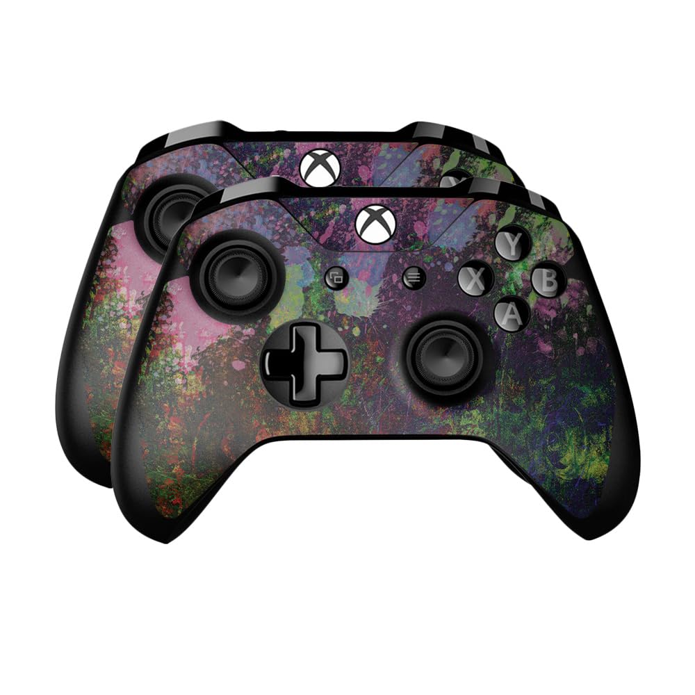 Skin Compatible with Microsoft Xbox One Controller (2 Pack) - Paint Drip - Premium 3M Vinyl Protective Wrap Decal Cover - Easy to Apply | Crafted in The USA by MightySkins