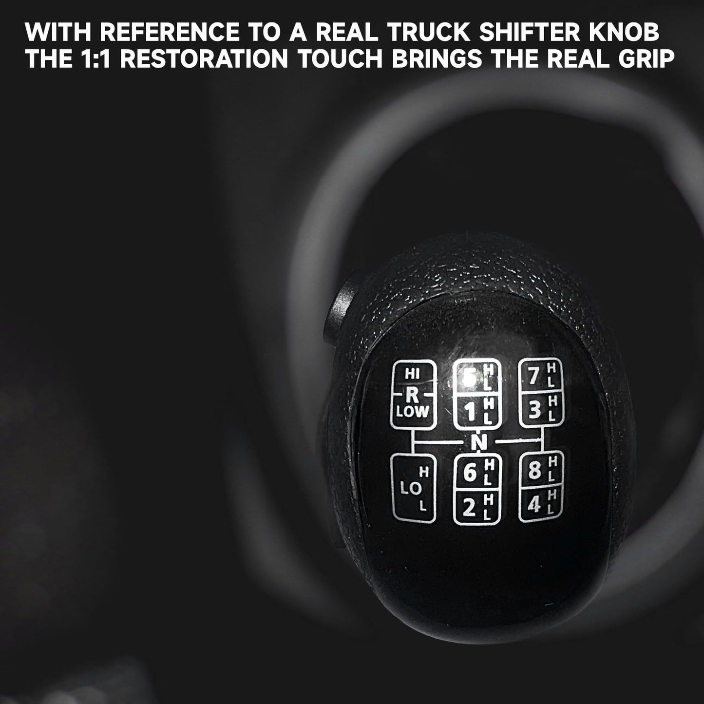 AUGFAZ USB Shift Knob for American Truck Simulator & ETS2 - Compatible with Logitech G27/G29/G920, Thrustmaster TH8A, Black
