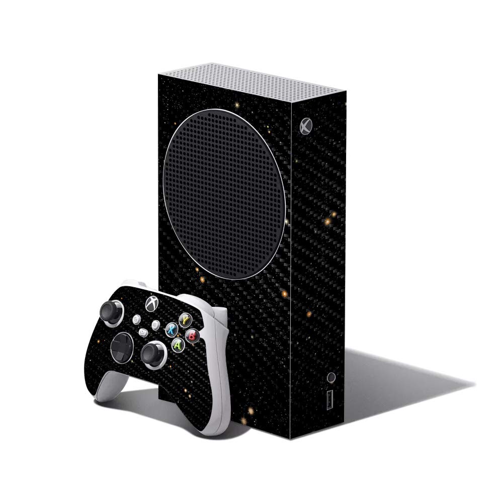MightySkins Carbon Fiber Skin Compatible with Xbox Series S Bundle - Deep Space | Protective  Durable Textured Carbon Fiber Finish | Easy to Apply and Change Styles | Made in The USA