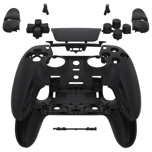 eXtremeRate PS5 Edge Controller Shell Set - Black Custom Replacement Trim Plates, Model QRHEGP006