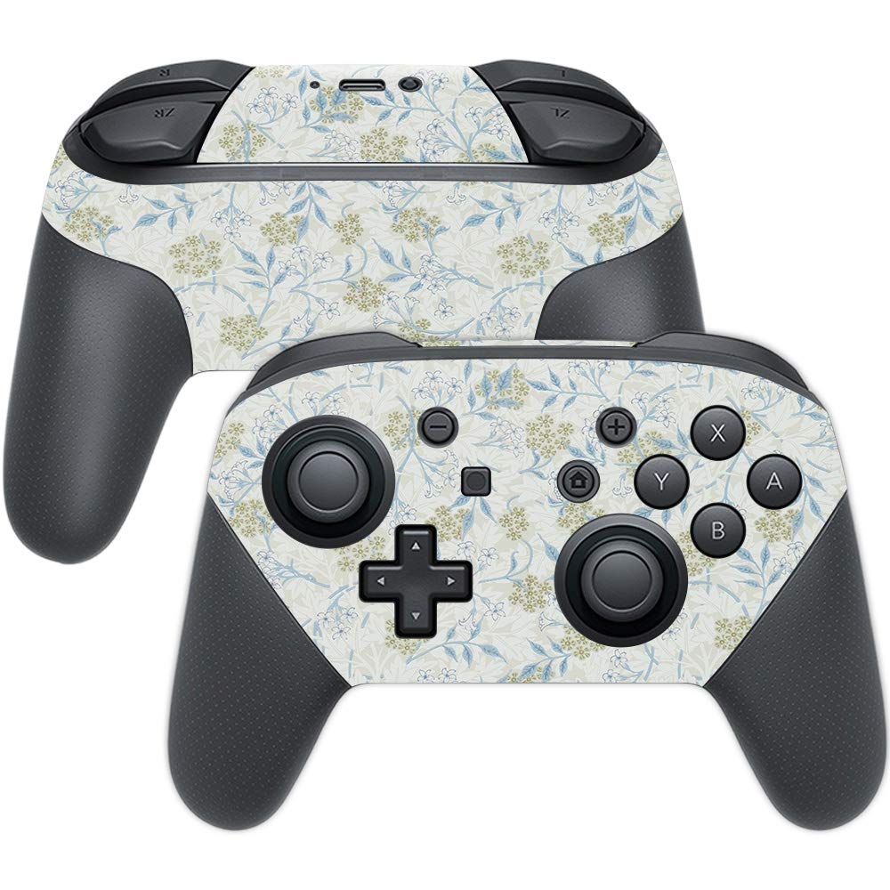 MightySkins Skin Compatible with Nintendo Switch Pro Controller - Jasmine | Protective, Durable, and Unique Vinyl Decal wrap Cov