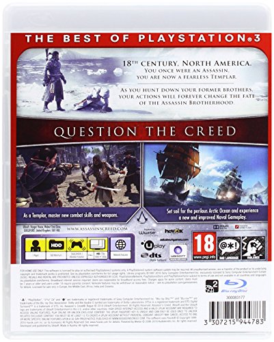 Ubisoft Assassin's Creed Rogue Essentials - PS3 Game, Model 300083078
