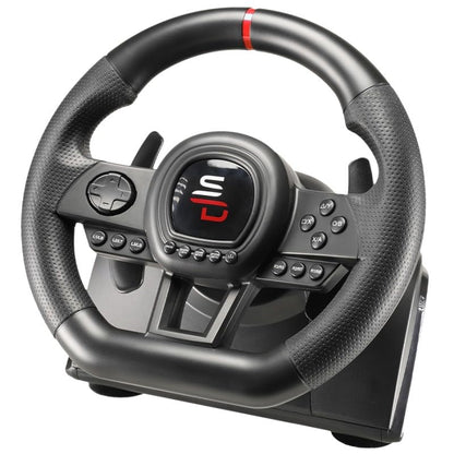 SUBSONIC Superdrive GS650-X Racing Wheel with Manual Shifter & 3 Pedals for Xbox Series X/S, PS4, Xbox One - Black & Silver