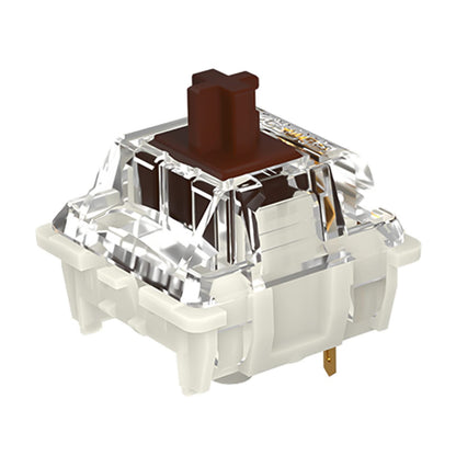 DRAOZA Gateron Pro 2.0 Mechanical Keyboard Switches, 108pcs Prelubricated RGB, Brown, Red, Yellow, 3-Pin Compatible