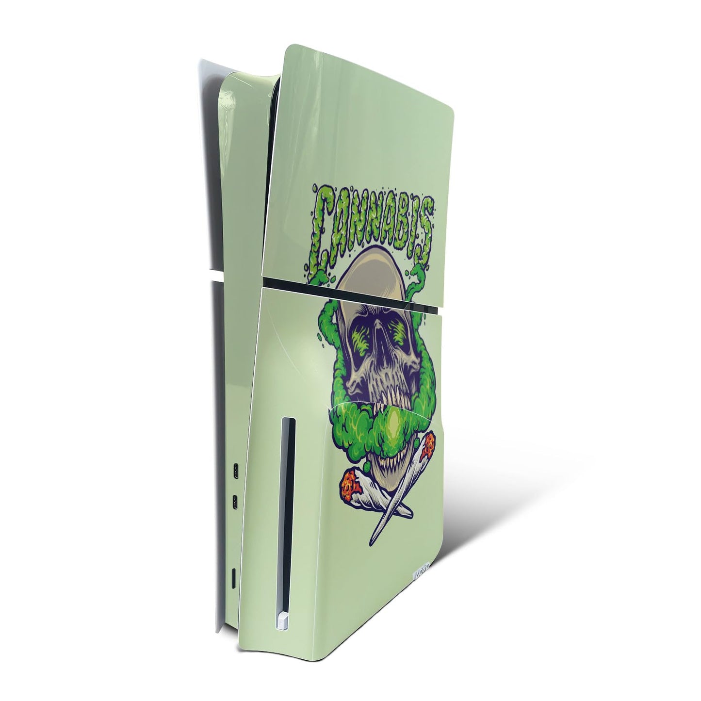 MightySkins Skin Compatible with Playstation 5 Slim Disk Edition Console Only - Skull and Joints | Protective  Durable  and Unique Vinyl Decal wrap Cover | Easy to Apply | Made in The USA