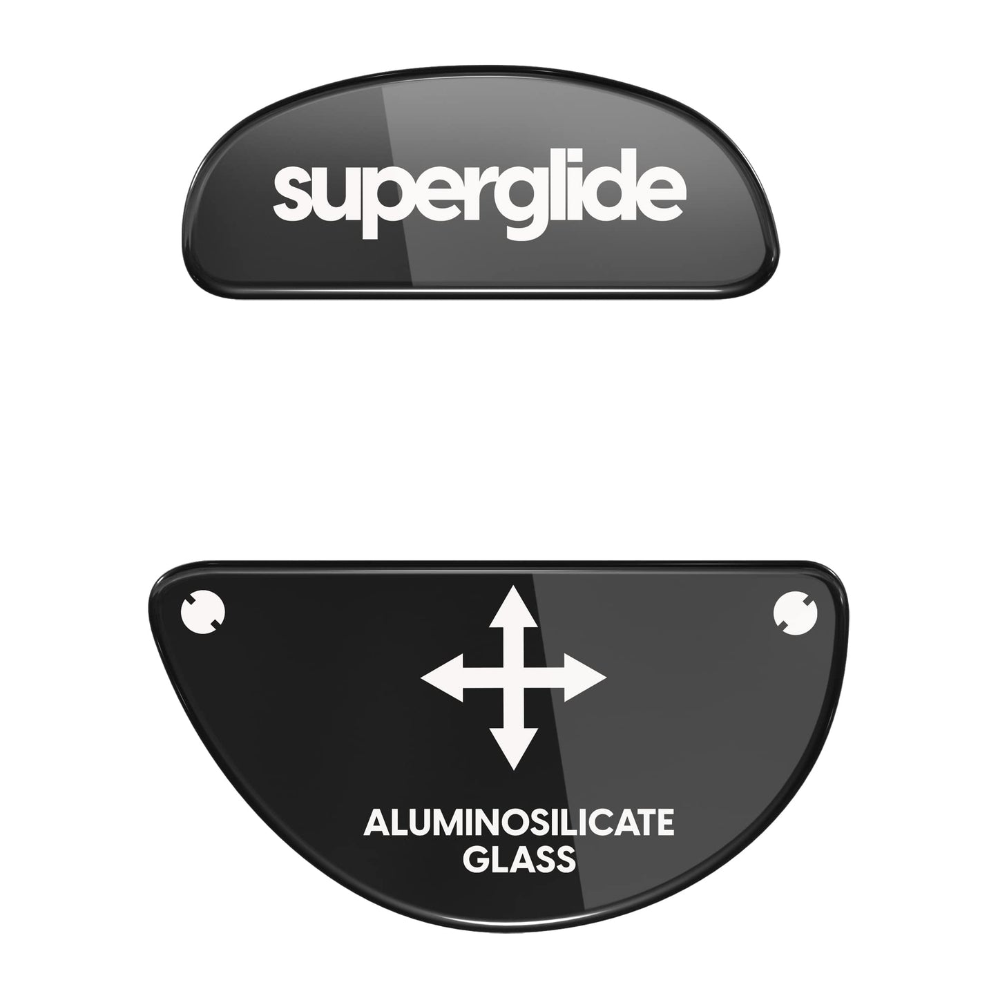 Pulsar Gaming Gears Superglide Mouse Feet - Ultra Strong Glass, Smooth, Durable, Zowie EC Series, Black, Model ZECSGB