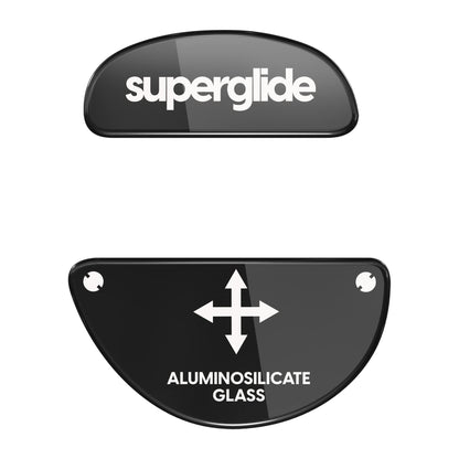 Pulsar Gaming Gears Superglide Mouse Feet - Ultra Strong Glass, Smooth, Durable, Zowie EC Series, Black, Model ZECSGB