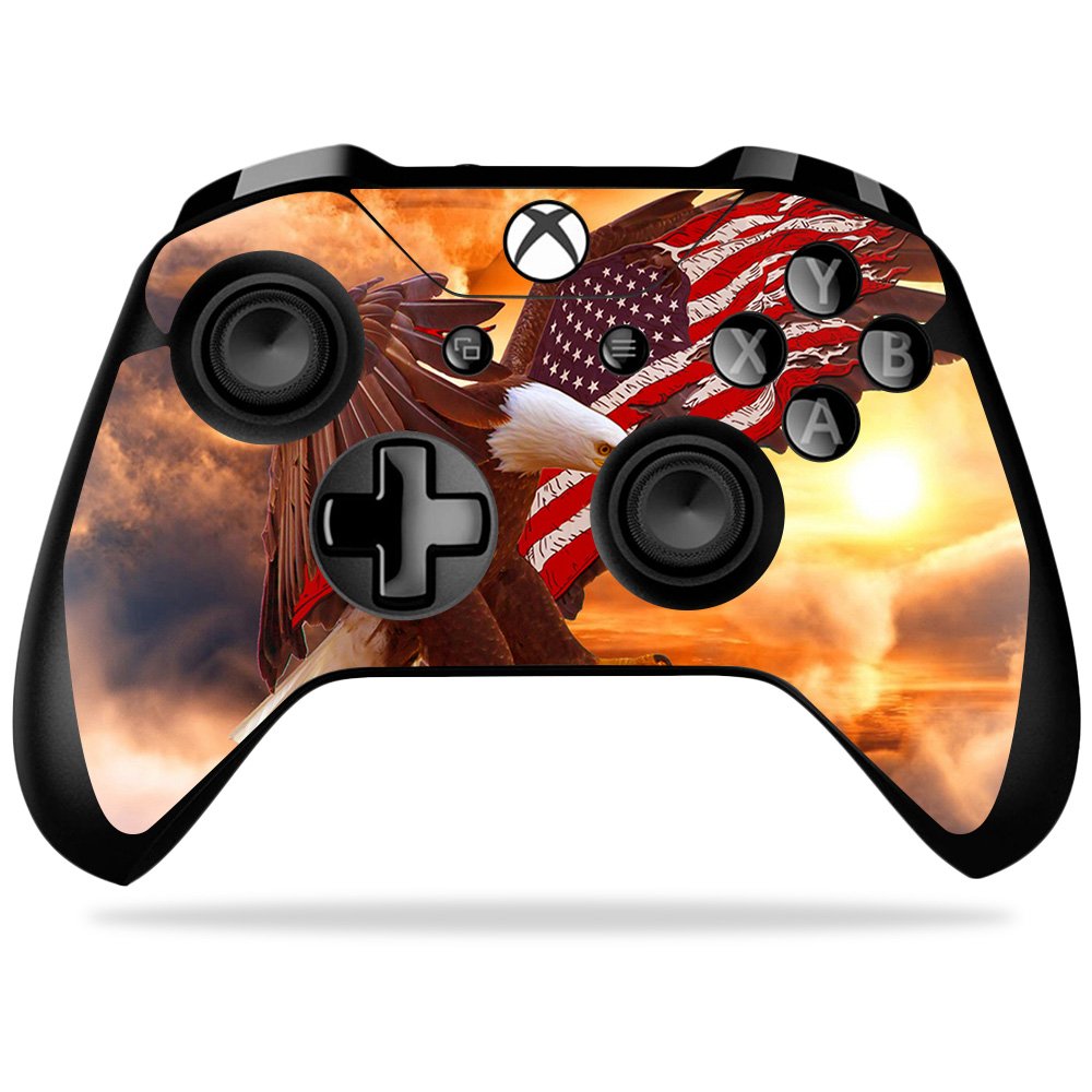 MIGHTY SKINS Xbox One X Controller Skin - Bald Eagle Vinyl Decal Wrap, Durable & Easy to Apply, Model MIXBONXCO-Bald Eagle