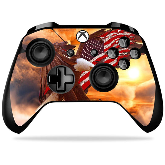 MIGHTY SKINS Xbox One X Controller Skin - Bald Eagle Vinyl Decal Wrap, Durable & Easy to Apply, Model MIXBONXCO-Bald Eagle