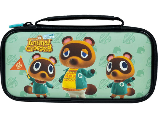 Nintendo Game Traveler RDS Case for Switch OLED & Animal Crossing - Adjustable Stand, Vinyl Material, Model NNS34AC