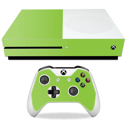 MIGHTY SKINS Xbox One S Skin - Solid Lime Green Vinyl Decal Wrap, Durable & Protective, Easy to Apply, Model: MIXBONES-Solid Lime Green