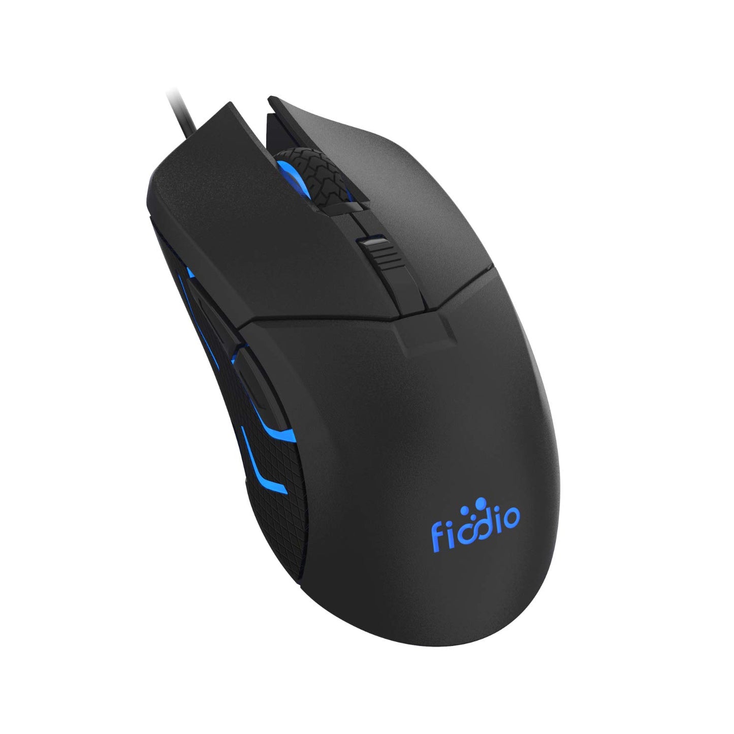 Fiodio Wired Gaming Mouse F260, 5500 DPI, RGB Lighting, Ergonomic Design, Black-RGB, 6 Buttons for Windows 7/8/10