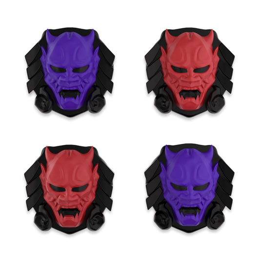 PlayVital Halloween Joystick Caps for Nintendo Switch  Thumbstick Grips for Switch Lite  Analog Cover for OLED Joycon Thumb Grip Caps - Oni Demons