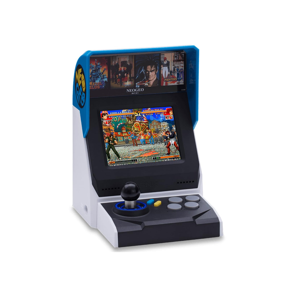 UNICO NEOGEO Mini Arcade - 40 Classic SNK Games, 3.5” LCD Screen, HDMI, 2 Gamepad Ports, International Version