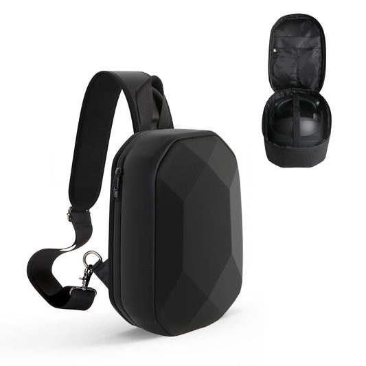 Hard Carrying Case for Meta Quest 3 JSVER Black Backpack Tpartyl Case for Oculus 3S/ Quest 3/ Quest 2 VR Gaming Accessories Compatible with fine design Straps