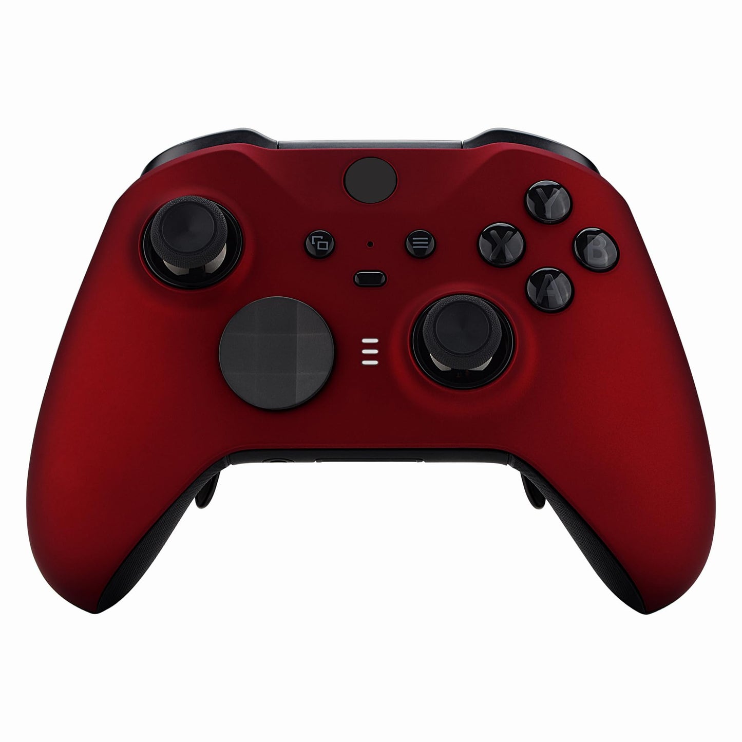 eXtremeRate Faceplate Cover for Xbox Elite 2 Controller  Scarlet Red Soft Touch Front Housing Shell Replacement Kit for Xbox One Elite Series 2 Model 1797 - Controller Not Included