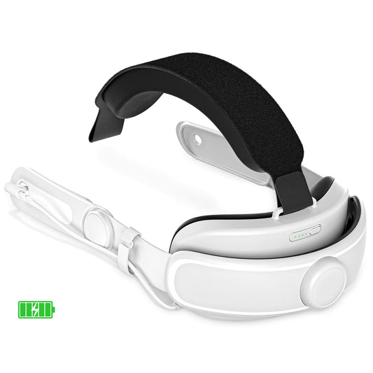 Head Strap with Battery for Meta Quest 3S/3  Rechargeable Battery Pack Headstrap for Oculus 3/3s  Nexatrix Detachable Elite Strap for VR Headset (6 000mAh Battery)