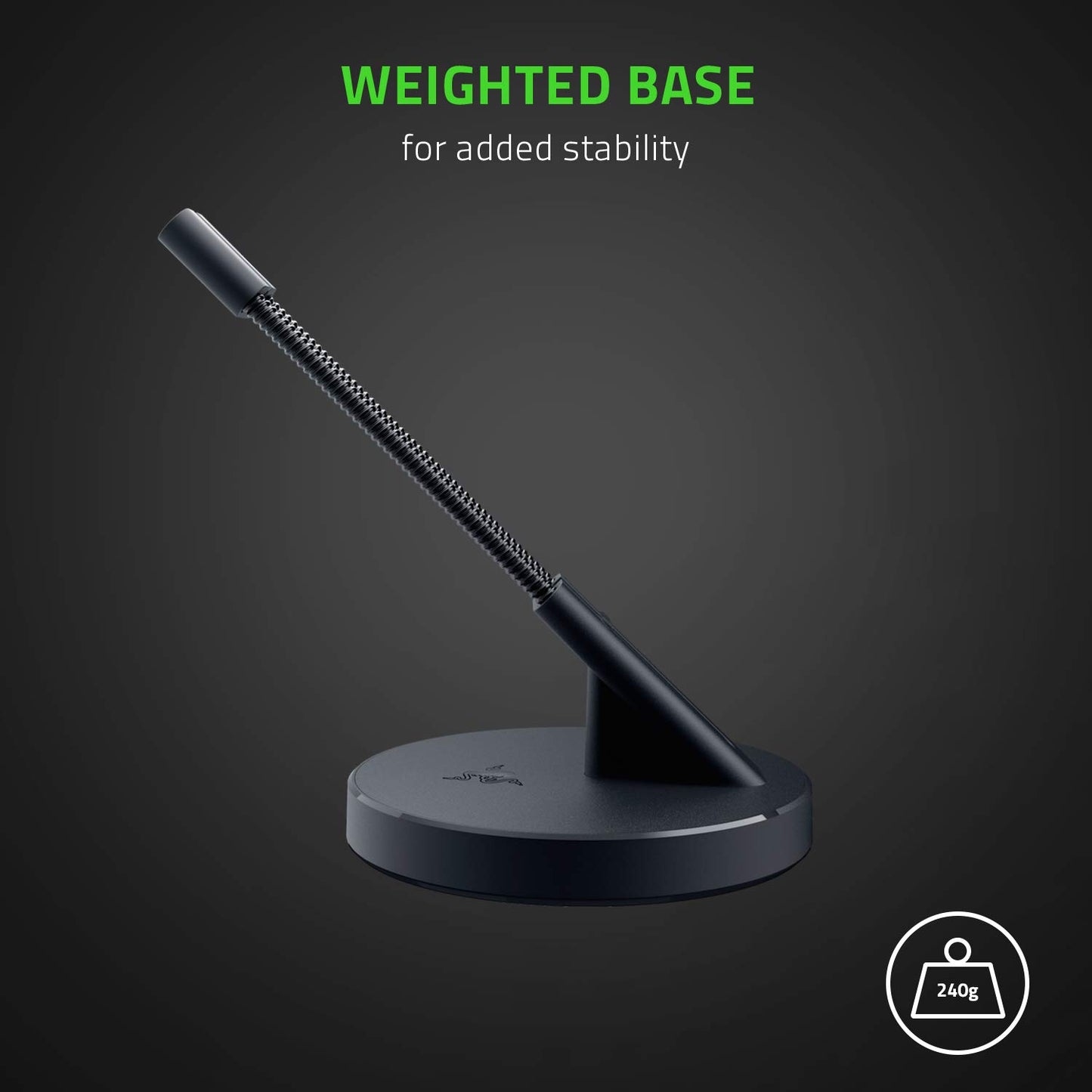 Razer Gaming Mouse Bungee V3 - Drag-Free Wired Support, Weighted Base, Anti-Slip Feet, Black, Model RC21-01560100-R3U1