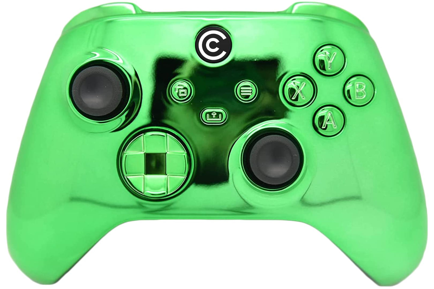 Custom Controllerzz Wireless Controller for Xbox Series X/S & PC - Green Chrome with Green Chrome Inserts