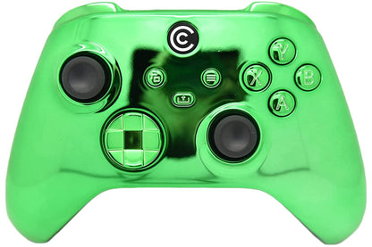 Custom Controllerzz Wireless Controller for Xbox Series X/S & PC - Green Chrome with Green Chrome Inserts