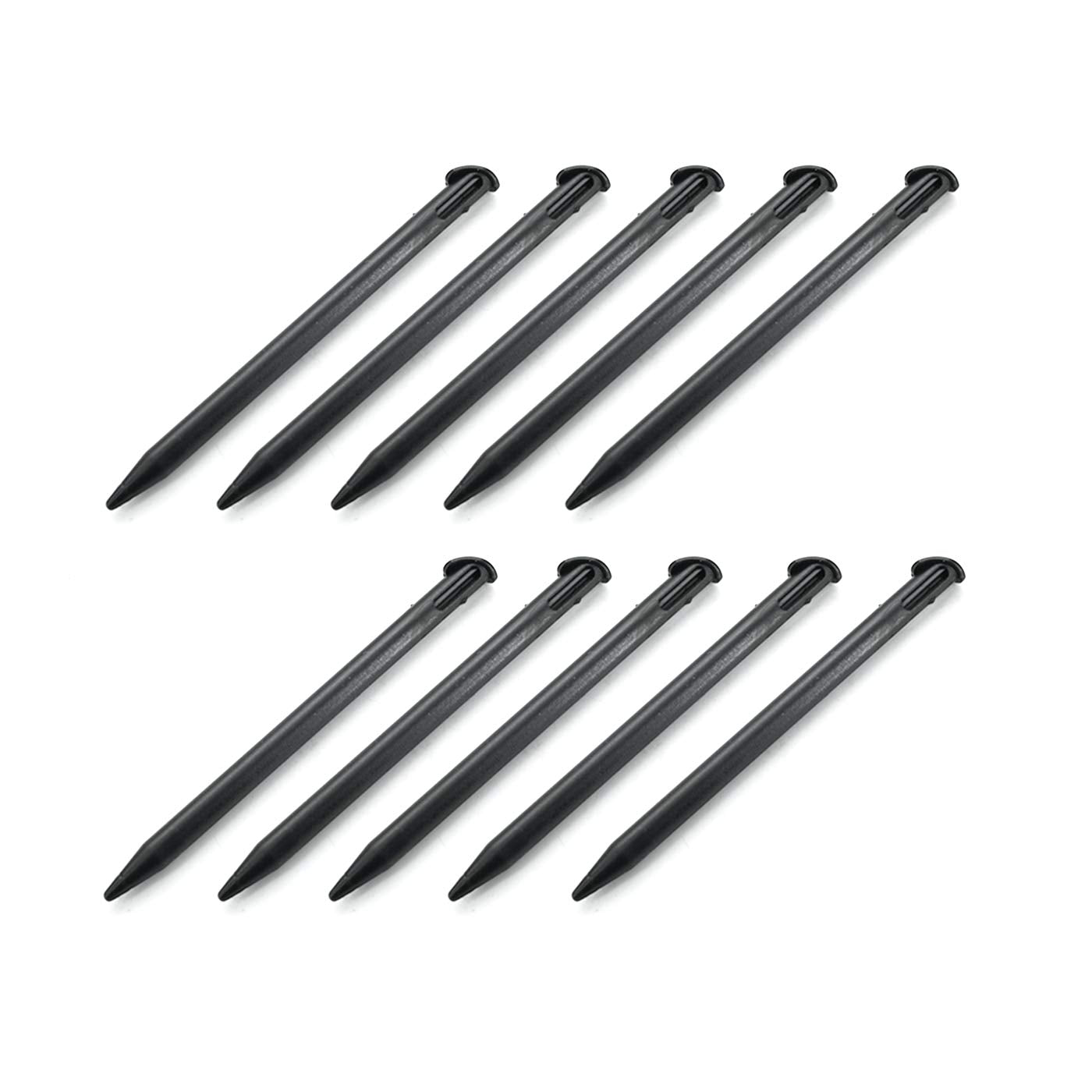 DEVMO Stylus Pens for New 3DS XL - 10 PCS Plastic Touch Screen Replacement - Black