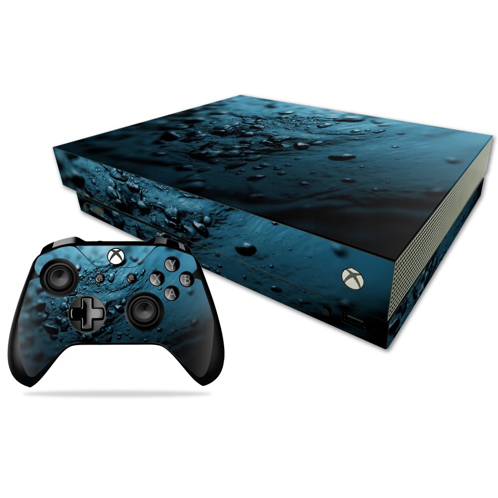 MIGHTY SKINS Xbox One X Skin - Blue Storm Vinyl Decal Wrap, Durable & Protective Cover, Easy to Apply, Model MIXBONXCMB-Blue Storm