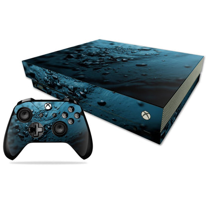MIGHTY SKINS Xbox One X Skin - Blue Storm Vinyl Decal Wrap, Durable & Protective Cover, Easy to Apply, Model MIXBONXCMB-Blue Storm