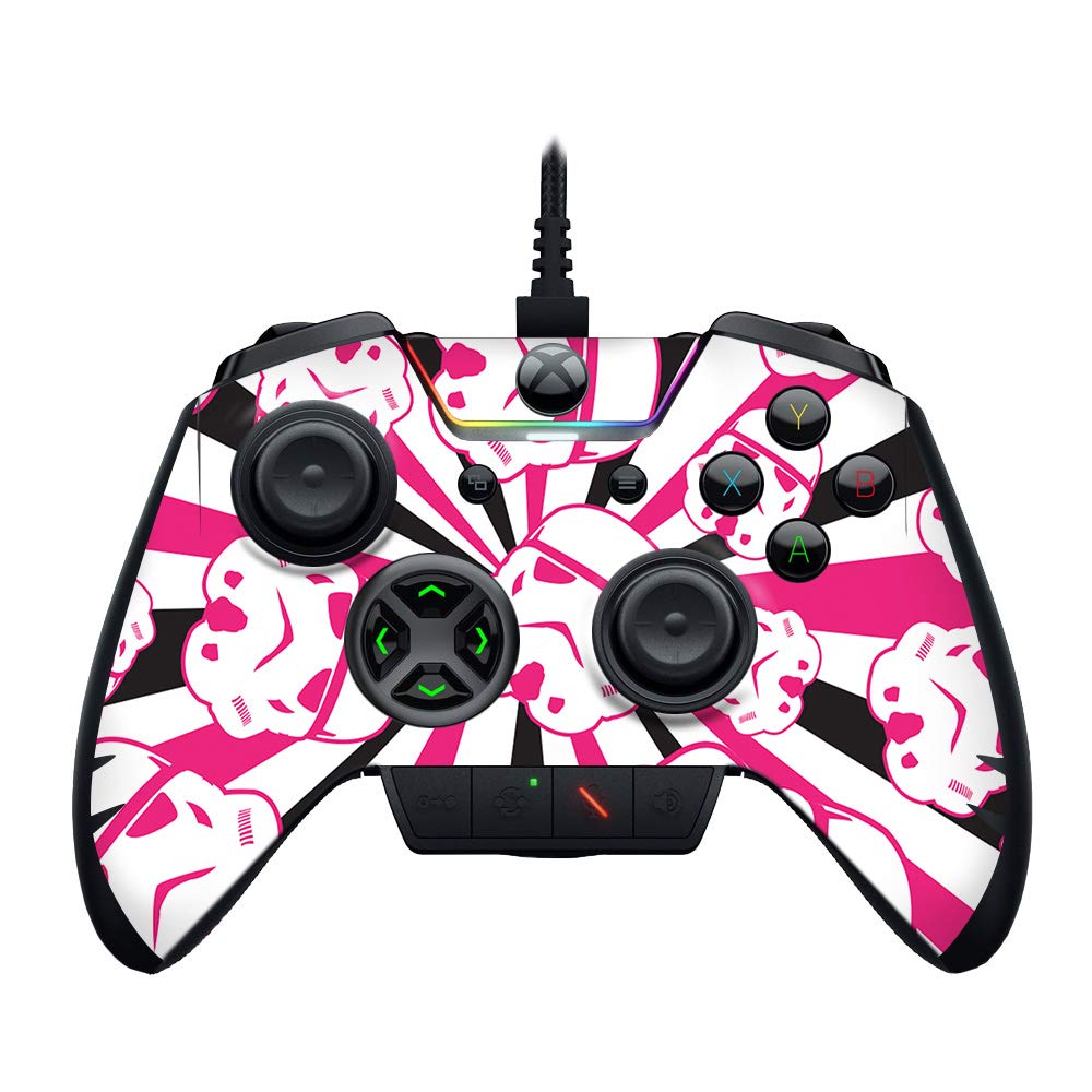 MIGHTY SKINS Razer Wolverine Ultimate Skin - Pink Trooper Storm, Durable Vinyl Decal Wrap, Easy to Apply and Remove, Made in USA