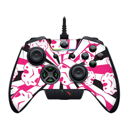 MIGHTY SKINS Razer Wolverine Ultimate Skin - Pink Trooper Storm, Durable Vinyl Decal Wrap, Easy to Apply and Remove, Made in USA