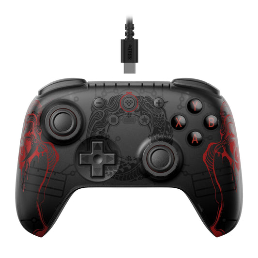 8BitDo Ultimate 2C Wired Controller for Windows PC and Android  with Hall Effect Joysticks and Hall Triggers  1000Hz Polling Rate  and Remappable L4/R4 Bumpers - Black Myth: Wukong