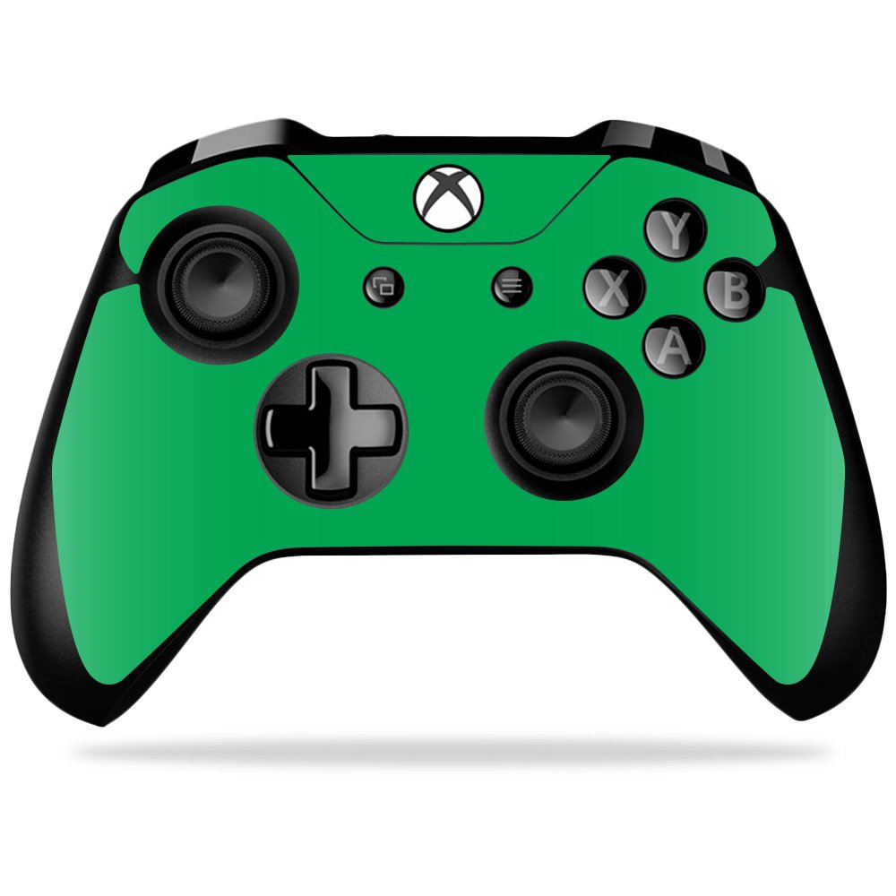 MIGHTY SKINS MightySkins Skin for Xbox One X Controller - Solid Green, Durable Vinyl Decal, Easy to Apply and Remove