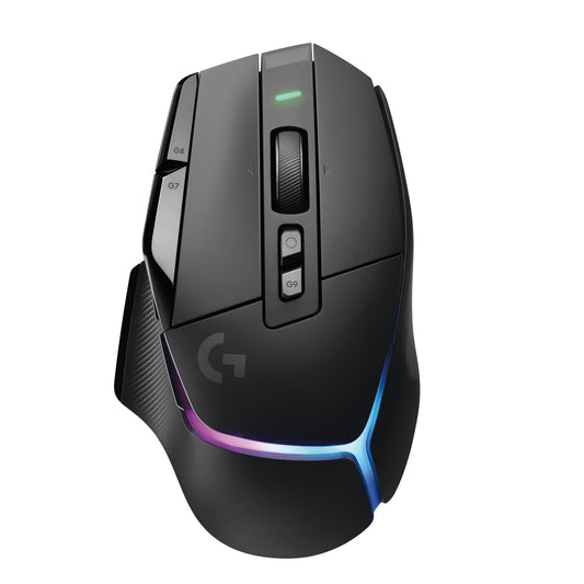 Logitech G502 X Plus Lightspeed Wireless Optical Mouse - LIGHTFORCE hybrid switches  LIGHTSYNC RGB  HERO 25K gaming sensor  compatible with PC - macOS/Windows - Black