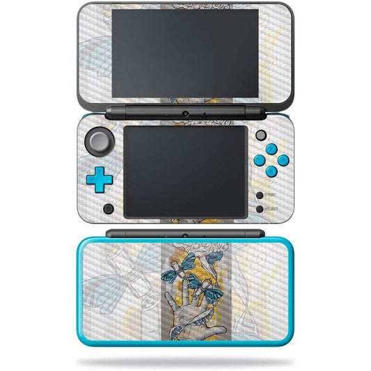 MightySkins Carbon Fiber Skin for Nintendo New 2DS XL - Black Hole | Protective  Durable Textured Carbon Fiber Finish | Easy to Apply  Remove  and Change Styles | Made in The USA