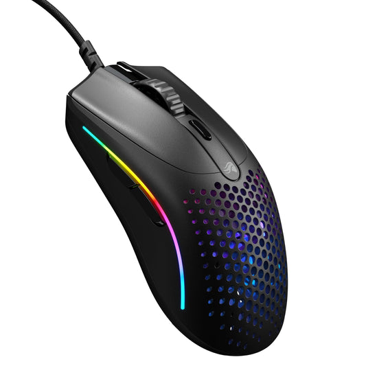 Glorious Gaming - Superlight Wired PC Gaming Mouse with Honeycomb Shell  6 Programmable Buttons  RGB Lighting & PTFE Skates - Model O 2 Mini  Matte Black